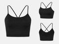 Crop Top Femme Essential – Noir